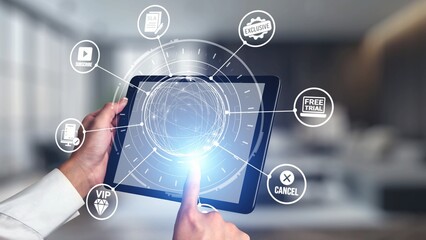 Concept of subscription services provides exclusive digital content. This model offers continuous access, enhancing subscription services with personalized experiences and benefits. Gist