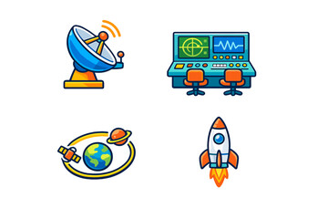 Space exploration icons © Alan