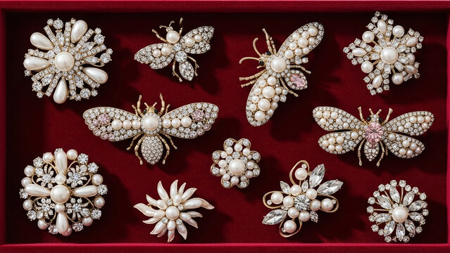 vintage brooch collection