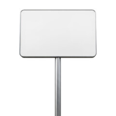Fototapeta premium Blank road sign, isolated on transparent background