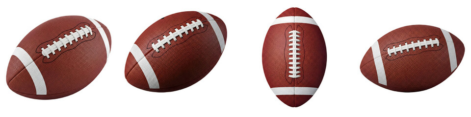 set collection American football in white background high quality HQ 4k 8k high resolution..file..