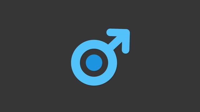 Mars Symbol: A minimalist depiction of the Mars symbol, a simple yet potent emblem representing masculinity and the male gender.