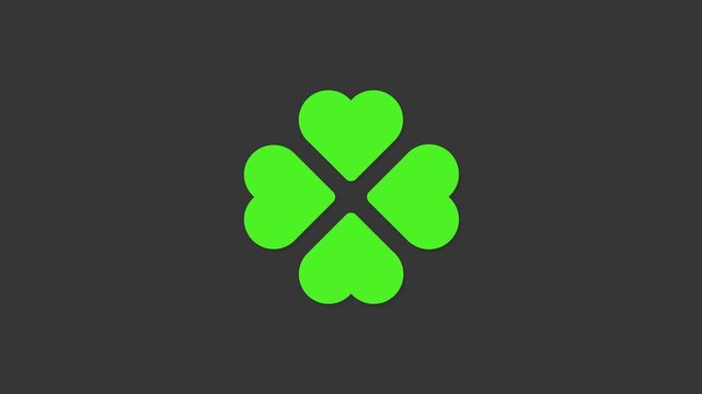 Lucky Clover: A vibrant four-leaf clover, symbolizing fortune and good luck, is presented against a sleek backdrop, offering a touch of optimism.