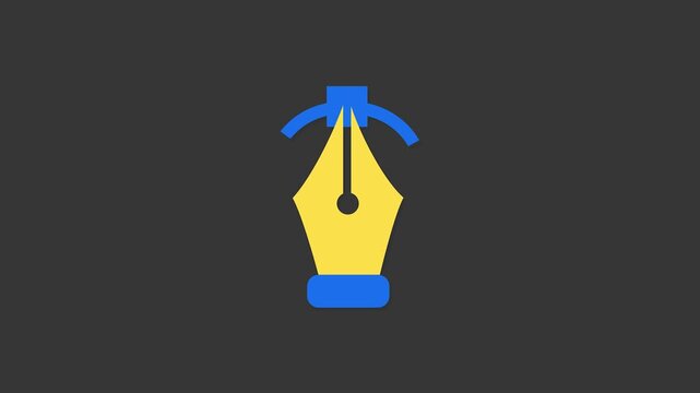 Digital Design Tool Icon: A minimalist icon of a pen tool, representing digital design and creative software