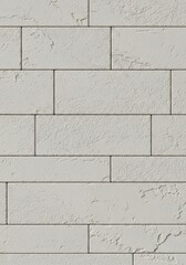 Obraz premium Seamless pattern of elongated, rectangular ceramic tiles laid horizontally, emphasizing texture and the uniform background structure of the surface, backdrop, bathroom, seamless