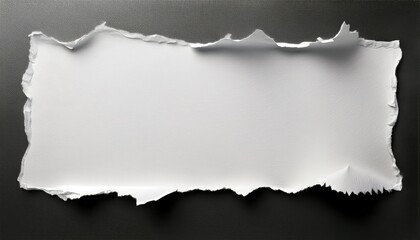 torn white square strip of paper