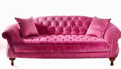 pink princess velvet single sofa