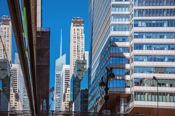Manhattan Skyscrapers Architectural Detail New York City