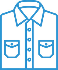 Shirt Clothing Apparel Line Icon Vector