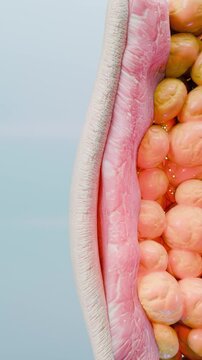 Weight loss Comparison. man body transformation. Before and after a thick and thin waist, Fat belly before and slim fit perfect abs after fast weight loss process. sports training. fat burn, 3d render