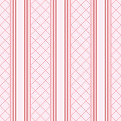 Stripes pink seamless pattern. Vertical rose pink Valentine Day wallpaper striped