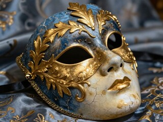 Nahaufnahme einer venezianischen Maske