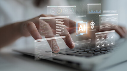 AI assistant dashboard for code, media, and image generation with performance analytics and chatbot modules Parse