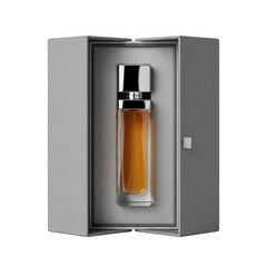 Elegant perfume bottle in gift box