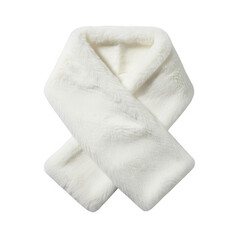 Elegant white fur collar