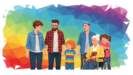 Gays and lesbian couple. Lgbt. Banner