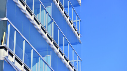 Luxury house complex of flats in condo area . Part of city real estate property, condo architecture on a sunny day no people.