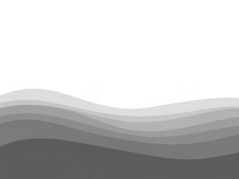 A grayscale wavy pattern with varying shades of gray on transparent background - Powered by Adobe