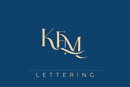 KEM Elegant Monogram Logo Design With Decorative Lettering