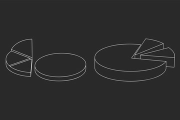 Pie Charts Data Analysis Business Growth Statistics Report