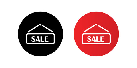 Sale tag icons set, discount label symbols, price promotion badges, sale sign icons, Vector illustration.