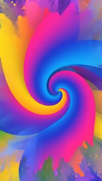 Abstract Swirl of Colors Morphing Seamlessly, Background