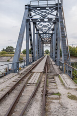 Bridge over Cooling pond of Chernobyl Nuclear Power Station in Ukraine