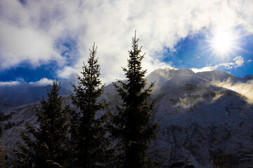 weather in the alps symbol picture