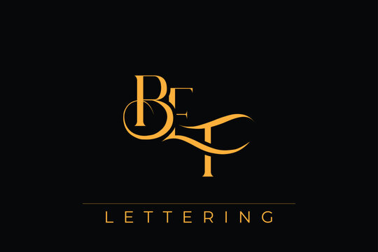 BEF Elegant Monogram Logo Design With Decorative Lettering
