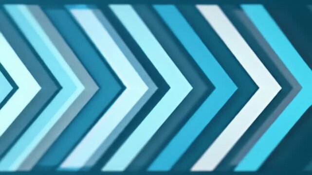 A mesmerizing abstract animation: sleek, geometric light blue & white chevron patterns glide left on a white-to-sky-blue gradient. Modern tech efficiency concept