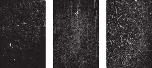 Vector grainy letterpress textures. Imprint texture grungy set. Rolled ink pressed texture. Screen print clean overlay pattern  .Fine dust pattern texture. Distressed mask overlay.