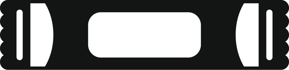 Obraz premium Black and white icon symbolizing classic video recording technology from the past