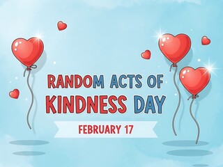 Celebrate Random Acts of Kindness Day on February 17 with Heart-Shaped Balloons and a Message of Love and Compassion