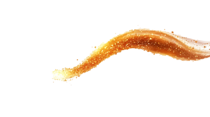 fire flame and flying particles isolated on white