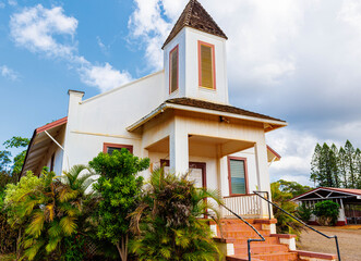 Historic Ho'olehua Congregational Church, Ho'olehua, Molokai, Hawaii, USA