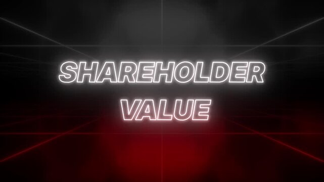 Shareholder Value Text 80s Style &ndash; Retro Aesthetic Background