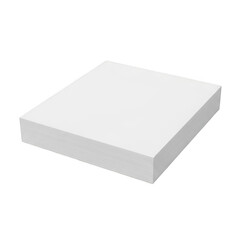 Fototapeta premium White square shape isolated on transparent background