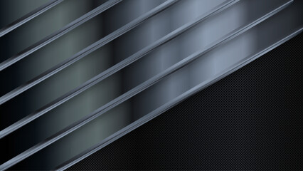Abstract Metallic Technology Background with Diagonal Steel Panels