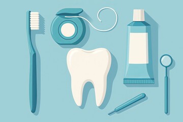 Dental hygiene and oral health care concept promoting cleanliness and protection