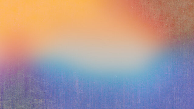 This artistic abstract background features a coarse linen canvas texture blended with a soft, atmospheric color gradient.