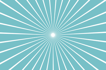 Obraz premium Blue Hosta color and white color Sunburst for the background. flag of japanese. The rising sun.