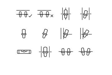 Icon logic seating focus pin straight check cabinet shelf vs vector calm