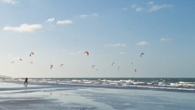 Prea beach, perfect spot to practice kitesurf in Brazil.