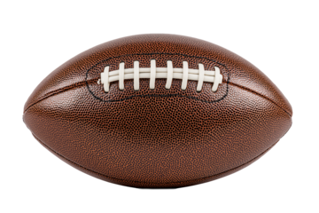 American football isolated on white or transparent background