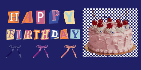 Printable birthday poster design