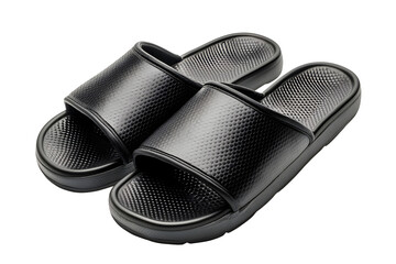 Slipon Slide Sandals Isolated on White Background