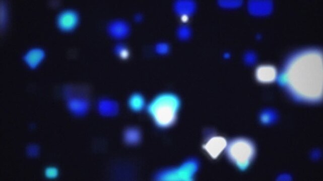 Animated bokeh 4k video abstract light particles blue glow motion background suitable for events, presentations, intros, backdrops, and digital art projects. - Powered by Adobe