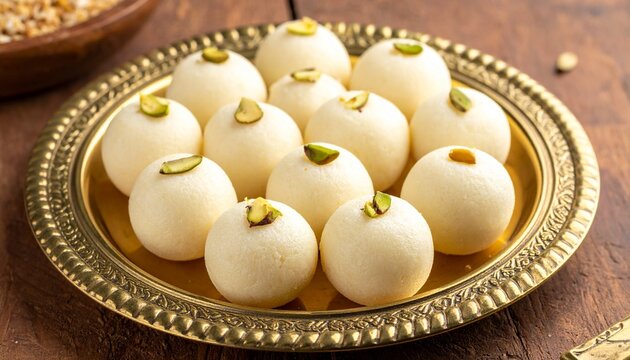 Madhya Pradesh Peda Sweet Close-Up. Traditional Indian Food