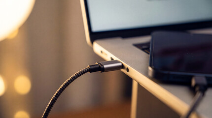 High Speed Data Synchronization Between Smartphone And Laptop Via Braided USB-C Connection