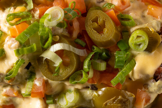 Close-up of Nacho topping